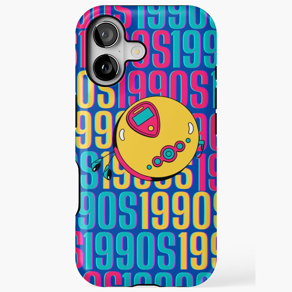 1990s Retro Design 30 Dark Blue Background Phone Case for 17/15/14/13 ...