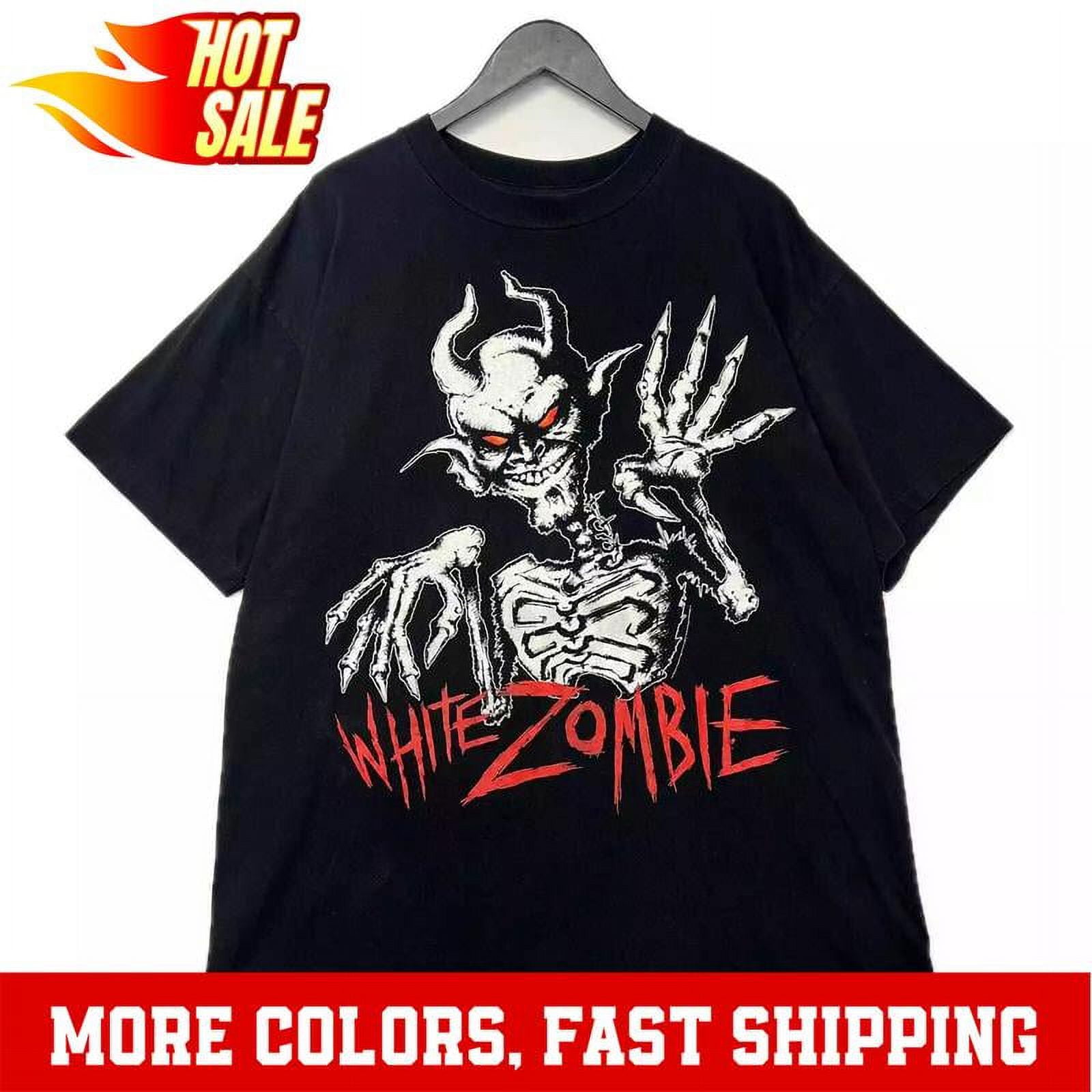 1990s White Zombie Classic Unisex Comfort Tee T Shirt, Color Black