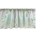 thumbnail image 1 of Ambesonne 1990s Valance Pack of 2, Bullseye Lines Pastel Tone, 54"X12", Multicolor, 1 of 4