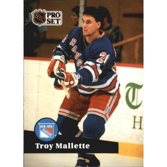 1991-92 Pro Set #157 Troy Mallette NHL Hockey Trading Card