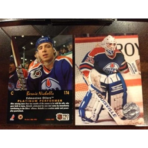 1991-92 Pro Set Platinum Edmonton Oilers Team Set 12 Cards