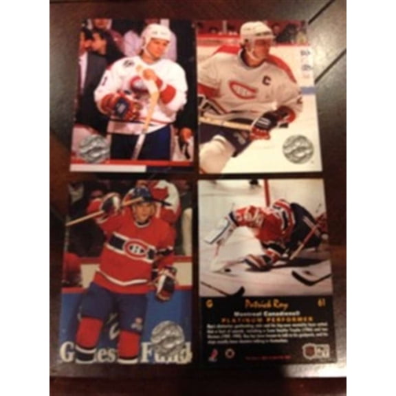 1991-92 Pro Set Platinum Montreal Canadiens Team Set 12 Cards Patrick Roy