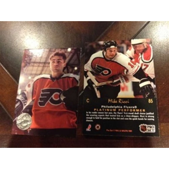 1991-92 Pro Set Platinum Philadelphia Flyers Team Set 12 Cards