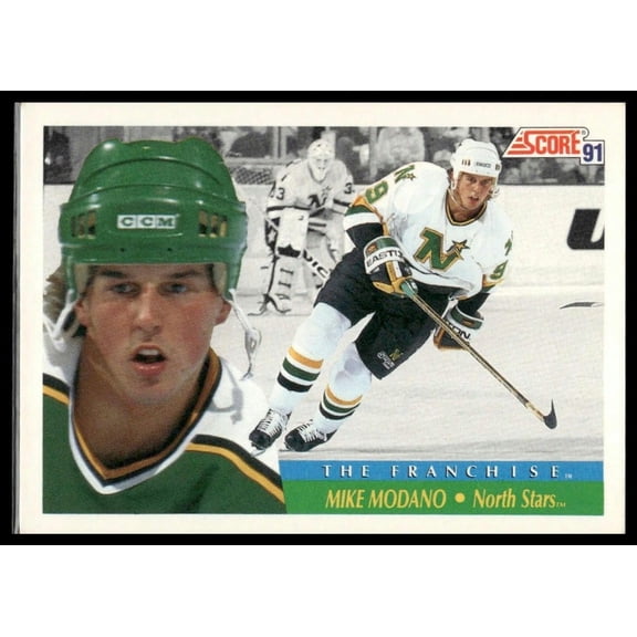 1991 Score American Mike Modano #423 Minnesota North Stars Hockey Card