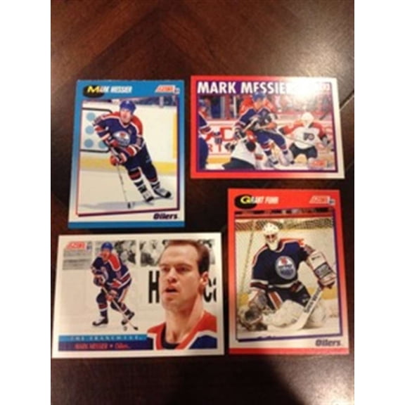 1991-92 Score Bilingual Edmonton Oilers Team Set 32 Cards MINT