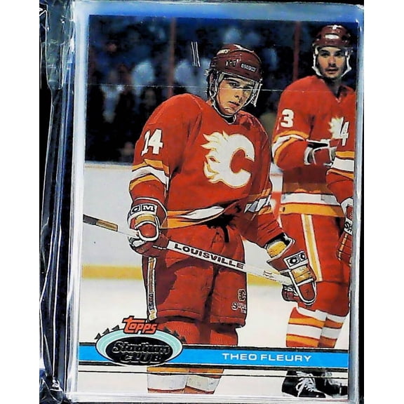 1991-92 Topps Stadium Club Calgary Flames Team Set 19 Cards Theo Fleury MINT