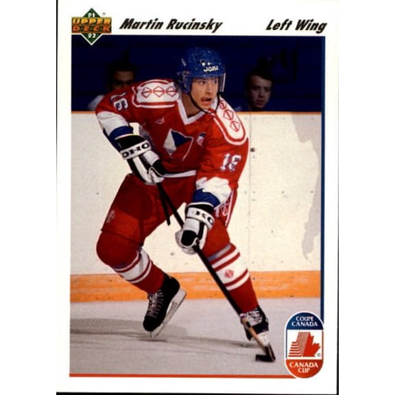 1991-92 Upper Deck #19 Martin Rucinsky CC RC NHL Hockey Trading Card