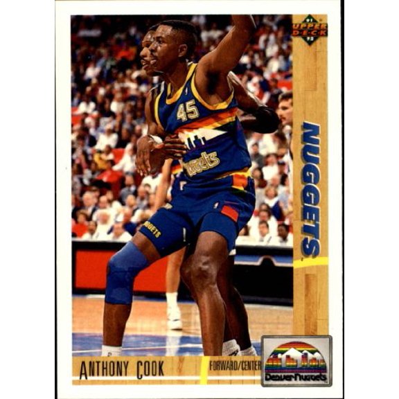 1991-92 Upper Deck #203 Anthony Cook NBA Basketball Trading Card