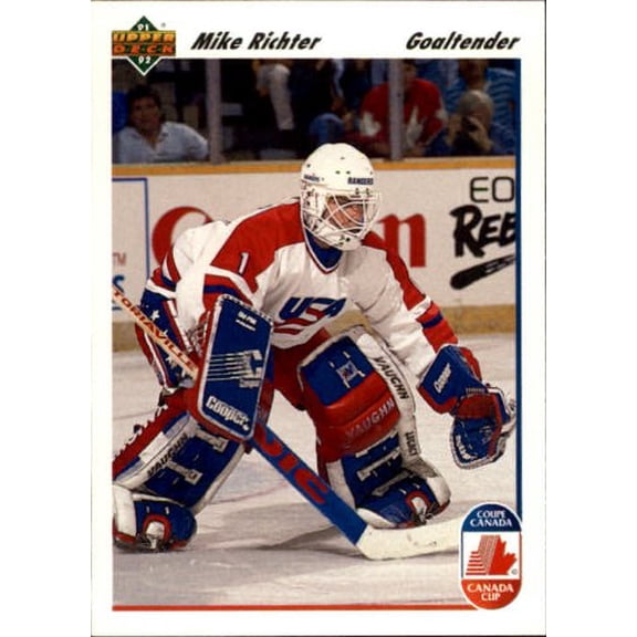 1991-92 Upper Deck #34 Mike Richter CC NHL Hockey Trading Card
