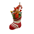 thumbnail image 1 of 1991 A Well-Stocked Stocking (Stocking) Hallmark Keepsake Christmas Tree Ornament QX154-7, 1 of 4