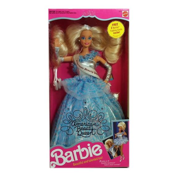 1991 American Beauty Queen Barbie, NRFB, (3137) Non-Mint Box