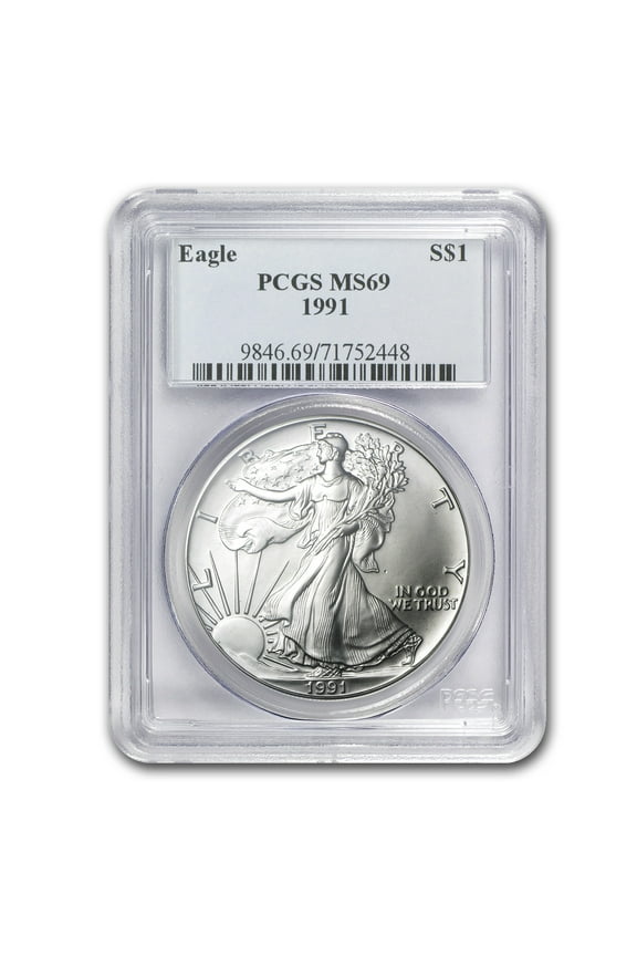 1991 American Silver Eagle MS-69 PCGS