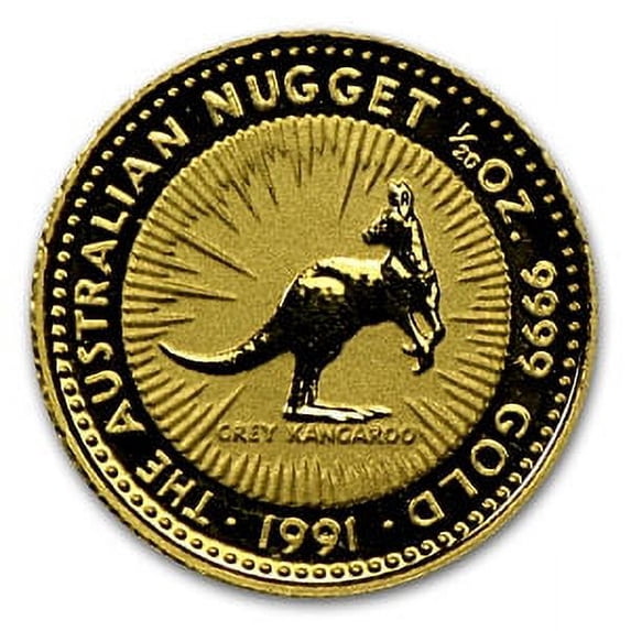 1991 Australia 1/20 oz Proof Gold Nugget