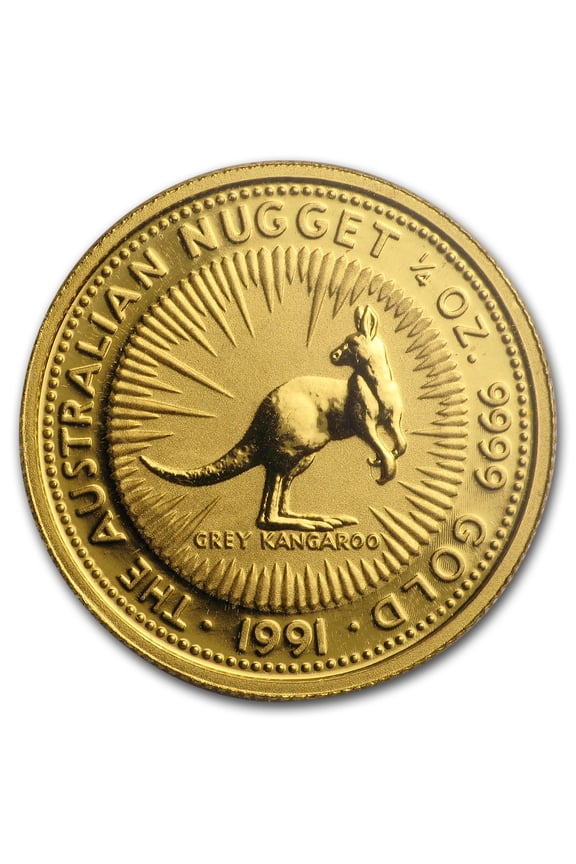 1991 Australia 1/4 oz Gold Nugget BU