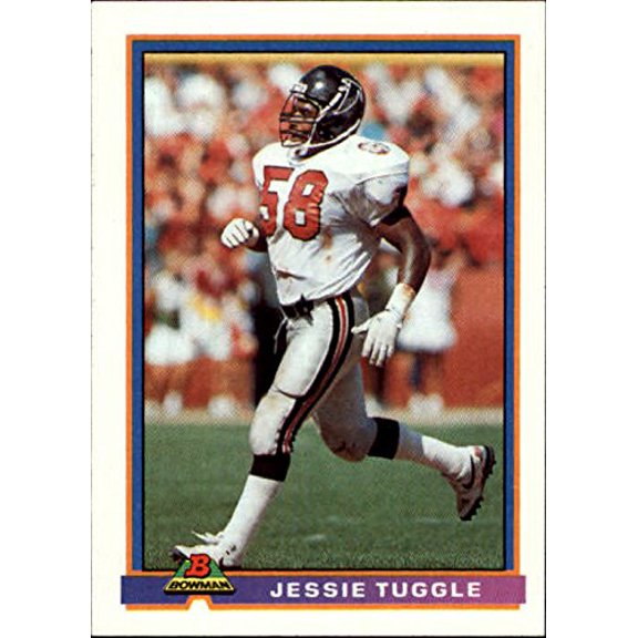 1991 Bowman #19 Jessie Tuggle NFL Football Trading Card
