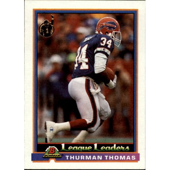 1991 Bowman #281 Thurman Thomas LL NFL Football Trading Card