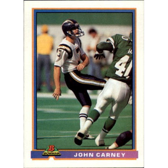 1991 Bowman #467 John Carney NFL Football Trading Card