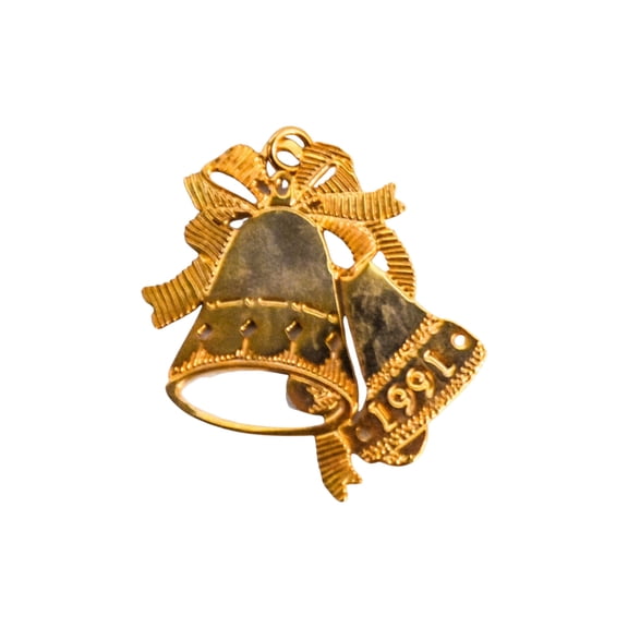 1991 Brass Bells (Bell) Hallmark Keepsake Christmas Tree Ornaments QXM5977