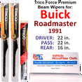 thumbnail image 1 of 1991 Buick Roadmaster Performance Beam Wipers (Set of 3) w/Rear Wiper, 1 of 3