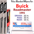 thumbnail image 1 of 1991 Buick Roadmaster Wiper Blades (Set of 3) w/Rear Wiper, 1 of 3