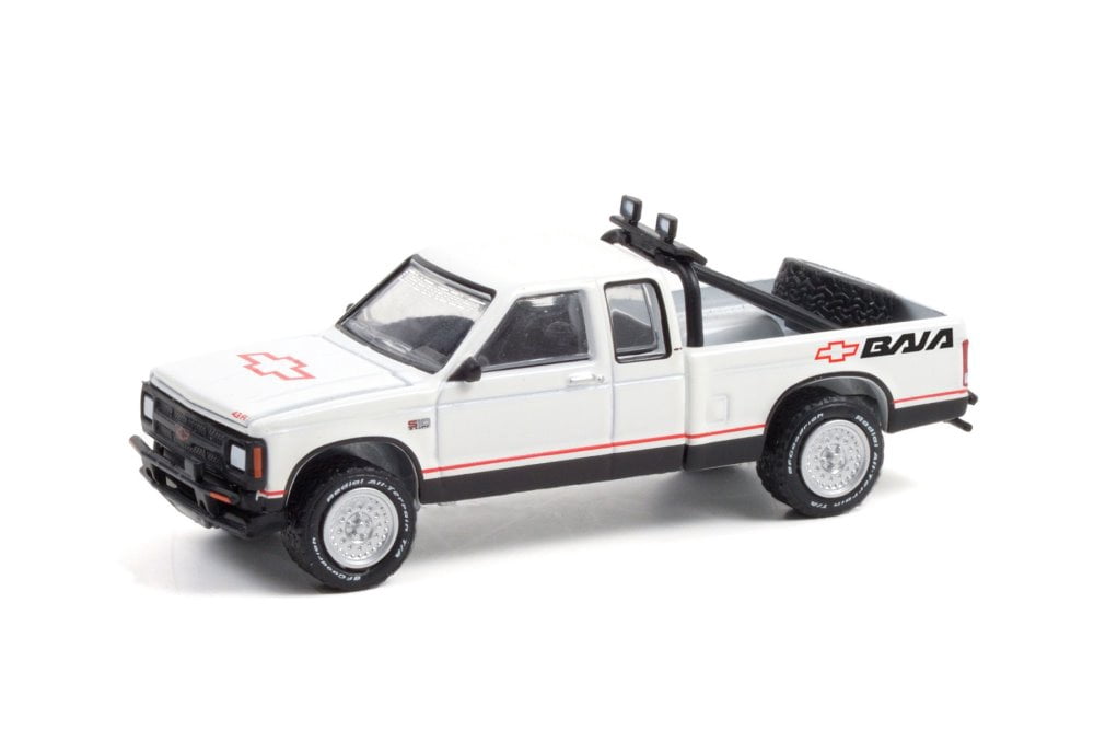 1991 Chevy S-10 Baja Extended Cab, White - Greenlight 35210/48 - 1/64 ...