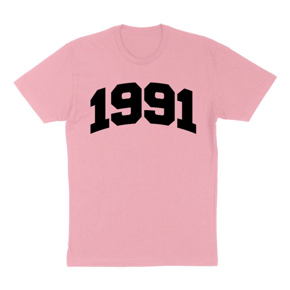 1991 College Style Shirt Unisex Small Pink