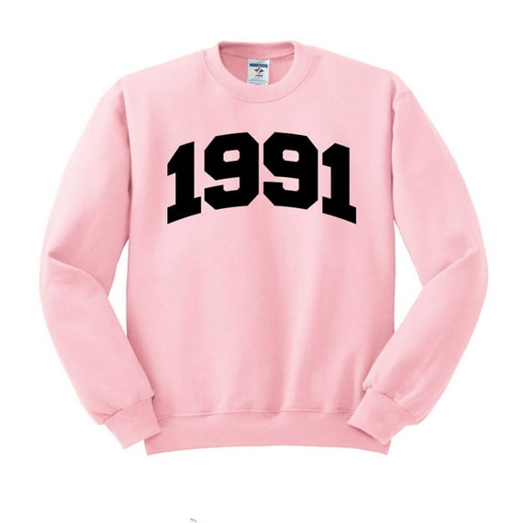 1991 College Style Sweatshirt Unisex 2X-Large Pink