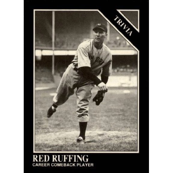 1991 Conlon TSN #227 Red Ruffing TRIV MLB Baseball Trading Card