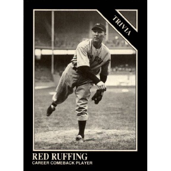 1991 Conlon TSN #227 Red Ruffing TRIV MLB Baseball Trading Card