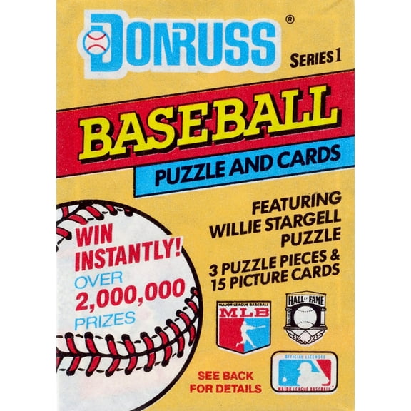 1991 Donruss Baseball Puzzle and Cards Series 1 Pack