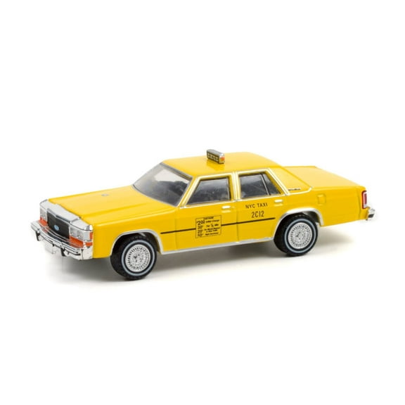1991 Ford LTD Crown Victoria NYC Taxi, Yellow - Greenlight 30290/48 - 1/64 scale Diecast Model Toy Car