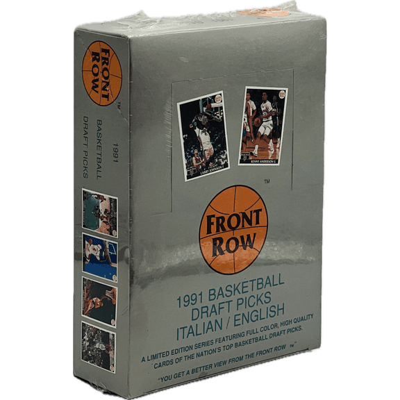 1991 Front Row Draft Picks Italian/English Basketball Box