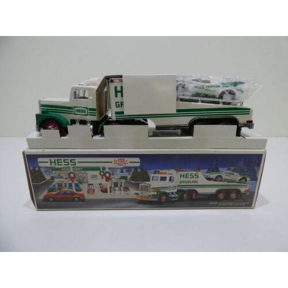 1991 HESS TOY TRUCK WITH RACER