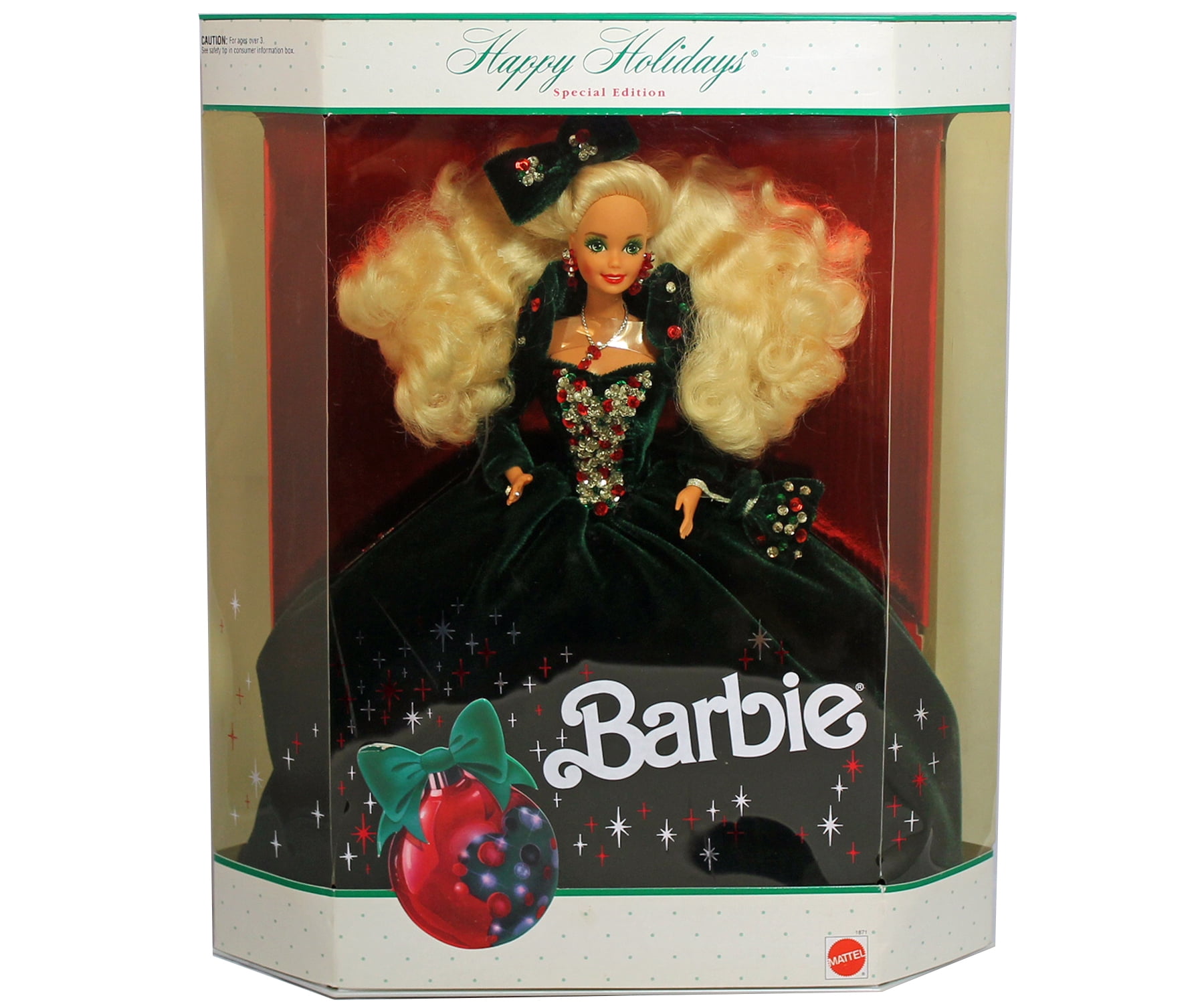 1991 Happy Holidays Barbie Doll Special Edition Mattel 1871