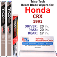 thumbnail image 1 of 1991 Honda CRX Beam Blade Wipers (Set of 3) w/Rear Wiper, 1 of 3