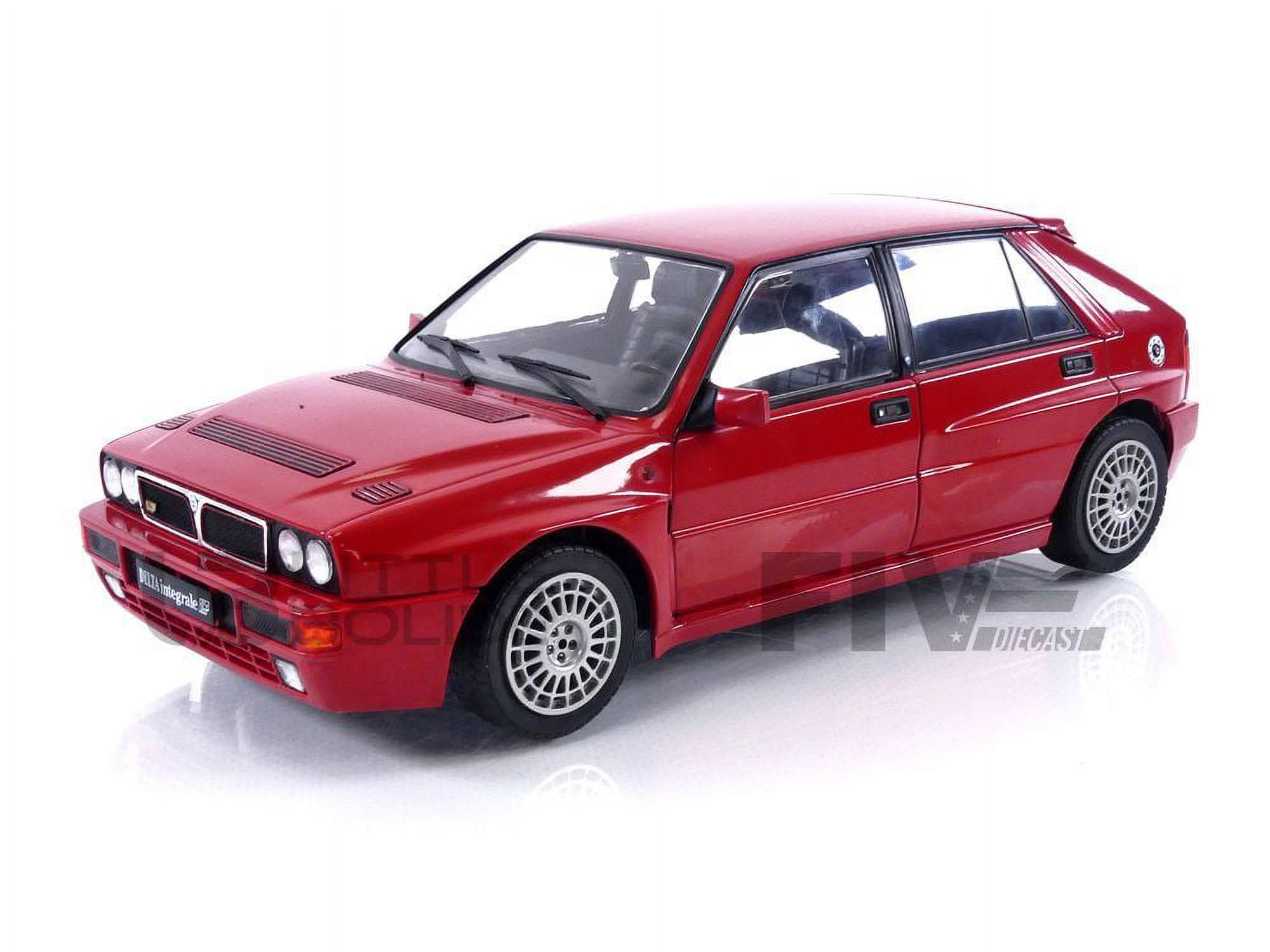 Solido 1:18 Scale Lancia Delta HF Integrale Die-Cast Model Car - 1991, Rosso Corsa Red