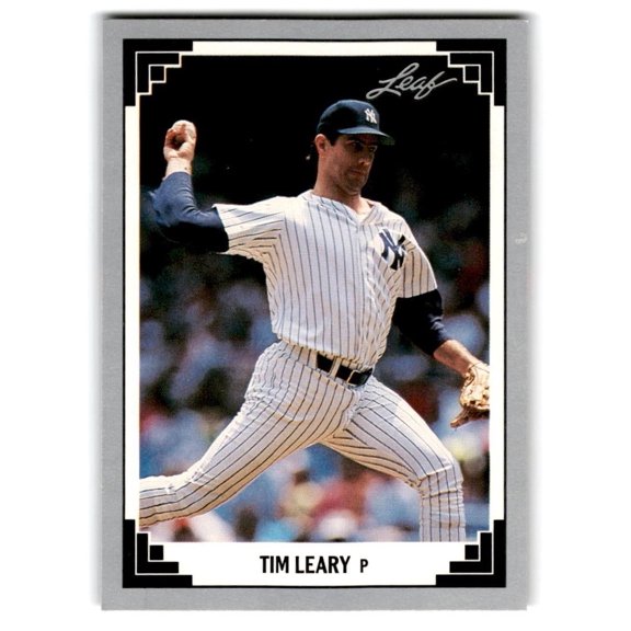 1991 Leaf Tim Leary #206 New York Yankees Baseball Card New York Yankees MLB BASEBALL Trading Card