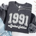 thumbnail image 1 of 1991 Limited Edition Crewneck Sweatshirt: Vintage 90S Birthday Sweatshirt All Size S-5XL, 1 of 5