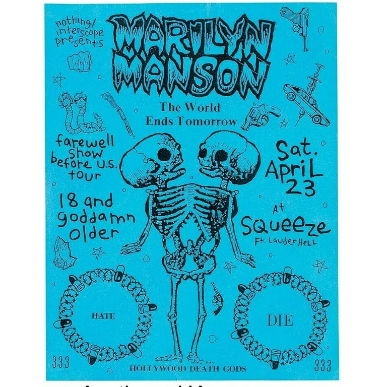 MARILYN MANSON ポスター Marilyn Manson - Grotesk Burlesk, Frankfurt 2003 » Concert Poster