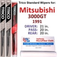 thumbnail image 1 of 1991 Mitsubishi 3000GT Wiper Blades (Set of 3) w/Rear Wiper, 1 of 4