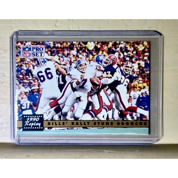 1991 NFL Pro Set Replay Bills Baseball Card #326
