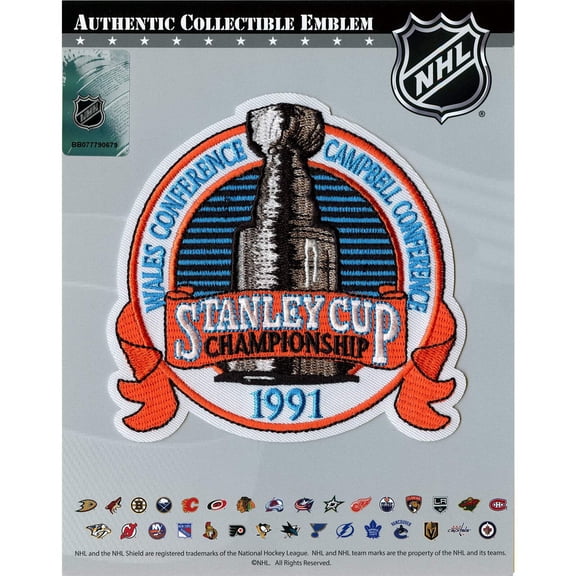 1991 NHL Stanley Cup Final Championship Jersey Patch Pittsburgh Penguins vs. Minnesota North Stars