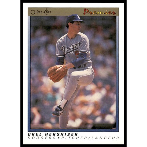 1991 O-Pee-Chee Premier Orel Hershiser Los Angeles Dodgers #64 Baseball Card