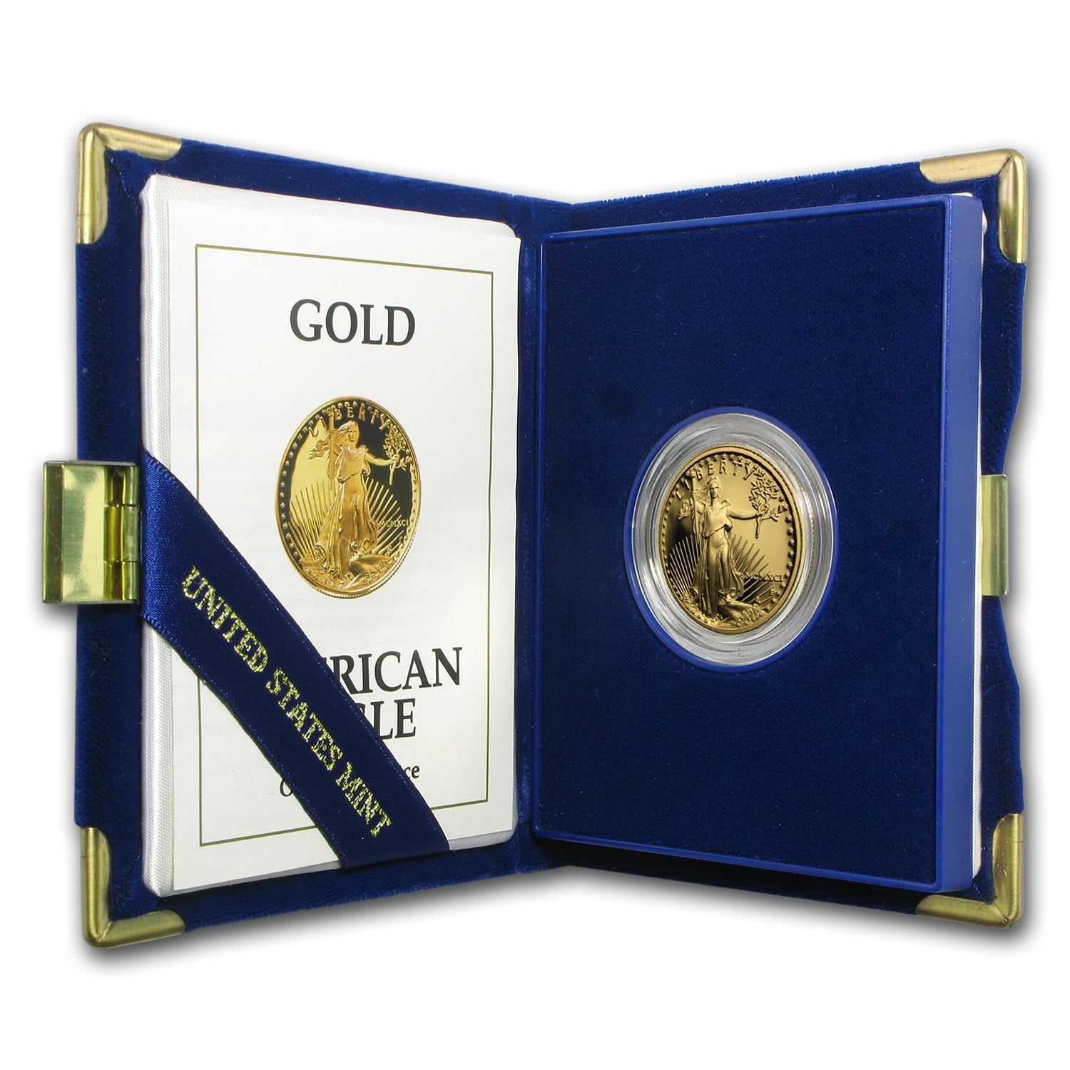 1991-P 1/2 oz Proof American Gold Eagle (w/Box & COA)