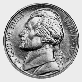 1991-P Jefferson Nickel Full Step Gem BU