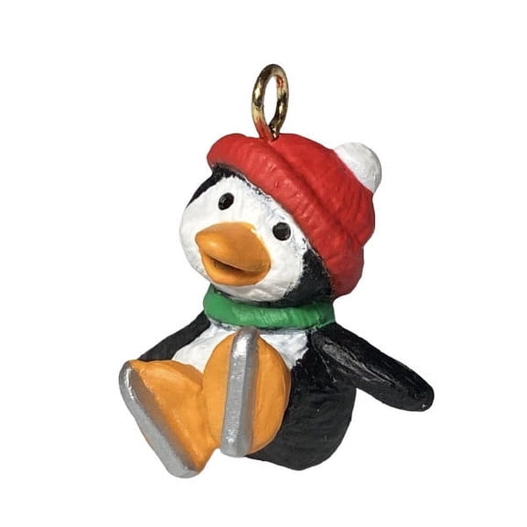 1991 Ice Skates Penguin Pal Hallmark Keepsake Christmas Tree Ornaments QXM5629