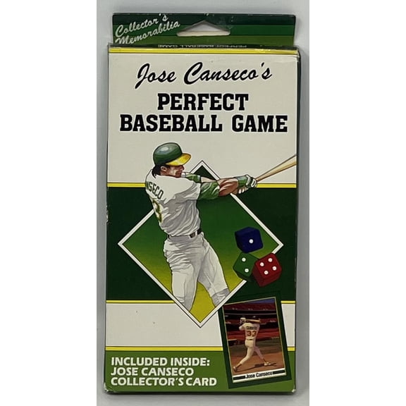 1991 Perfect Game Jose Canseco's Baseball Game Collector's Memorabilia Box