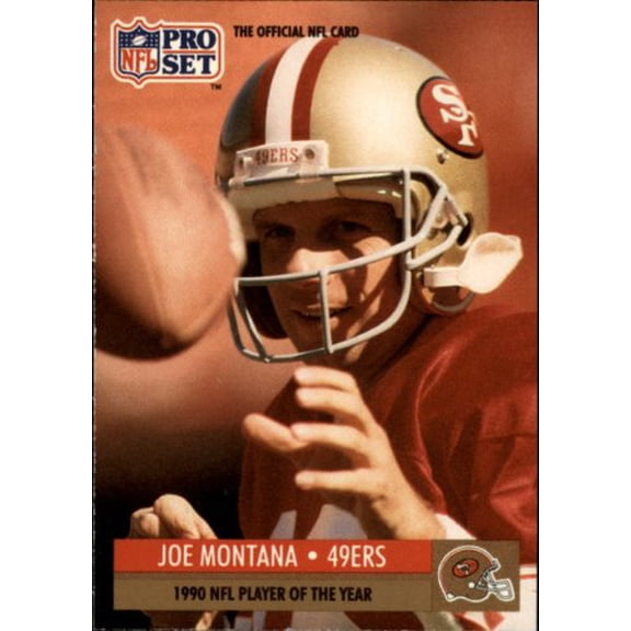 1991 Pro Set #3 Joe Montana NFL Player of the Year NFL Football Trading Card
