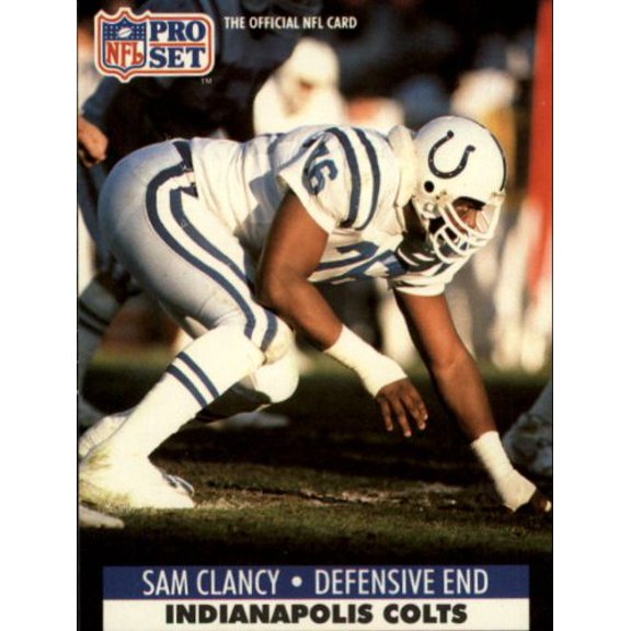 1991 Pro Set #525 Sam Clancy NFL Football Trading Card