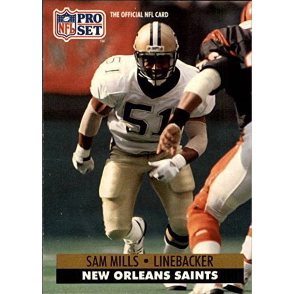 1991 Pro Set #592 Sam Mills NFL Football Trading Card
